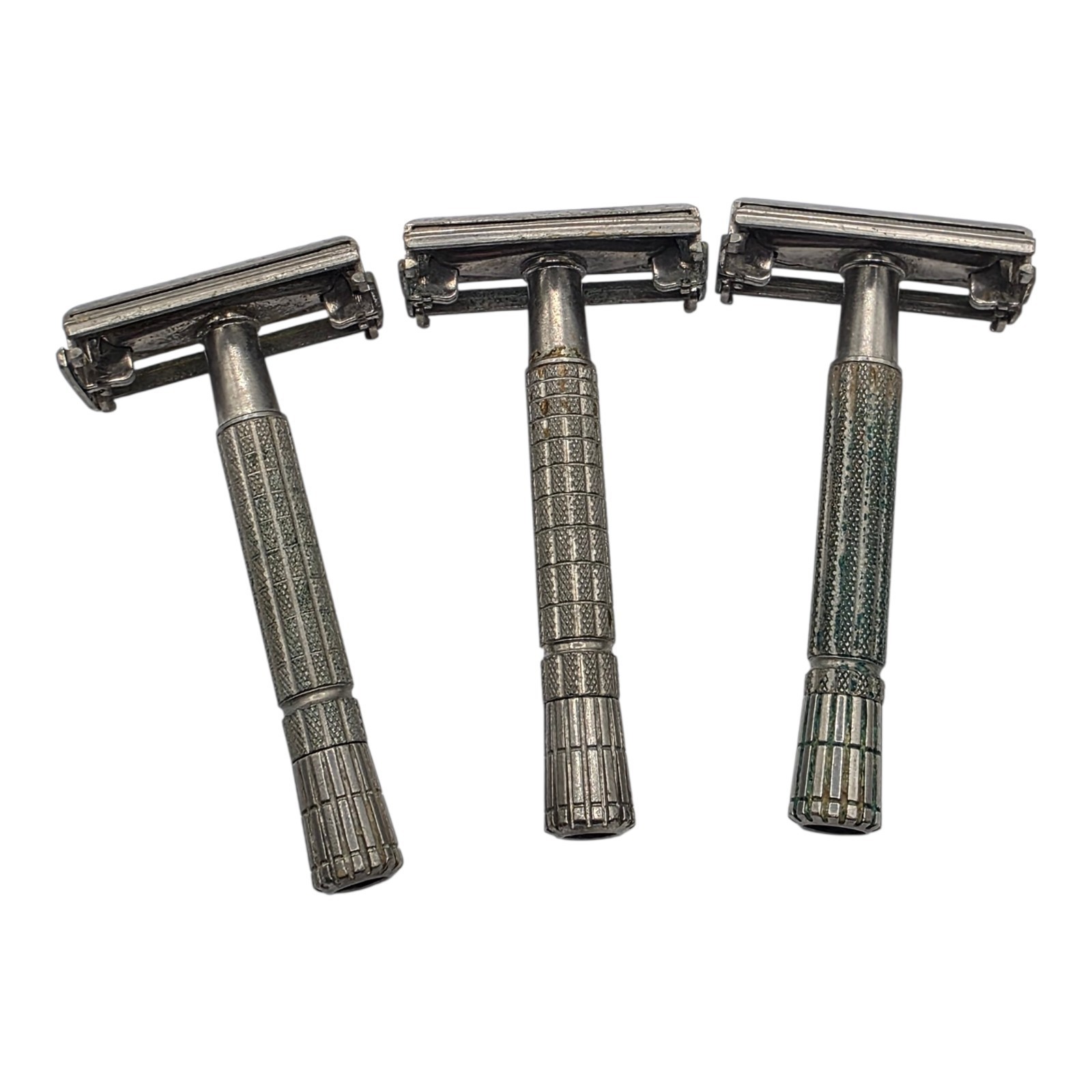 Lot Of 3 Vintage Gillette Safety Razors 1930s REG US