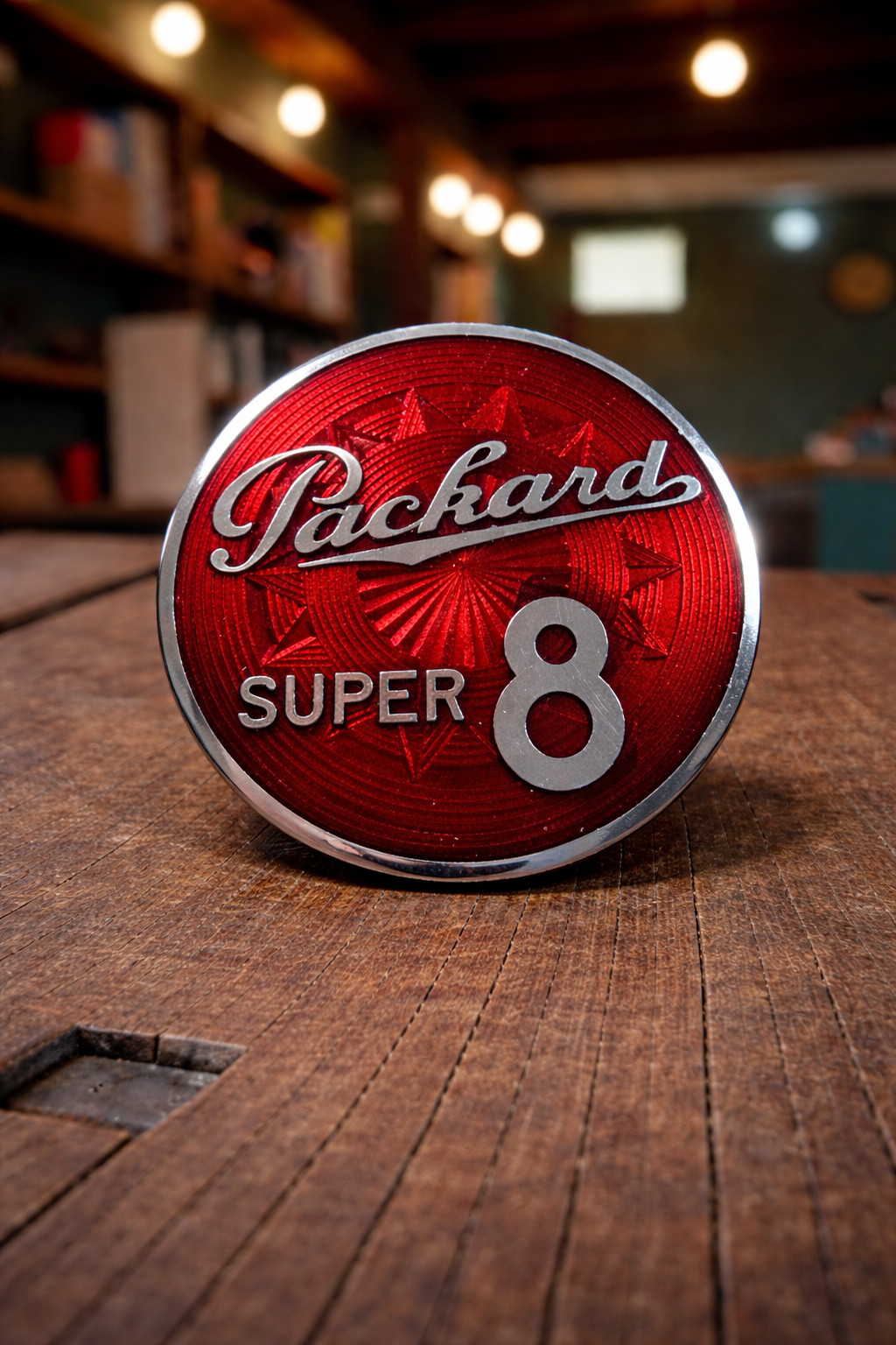 1939-1940 Packard Super 8 Hood Side Emblem 2.25\