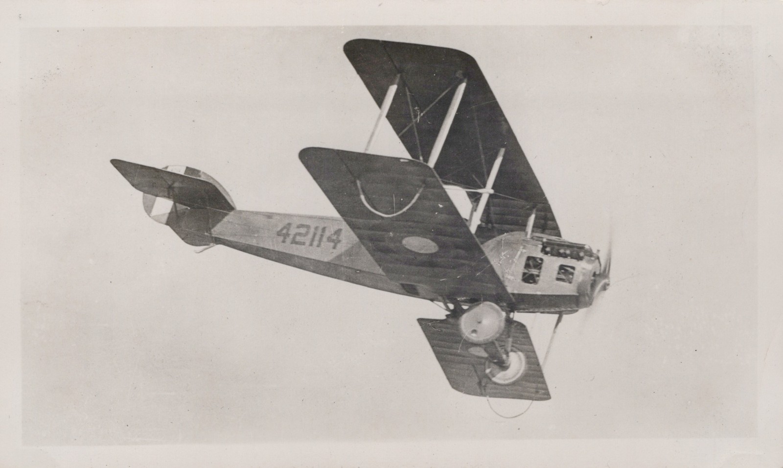 WW2 Polish LVG C.VI airplane in flight 1930s - c1940s Photo