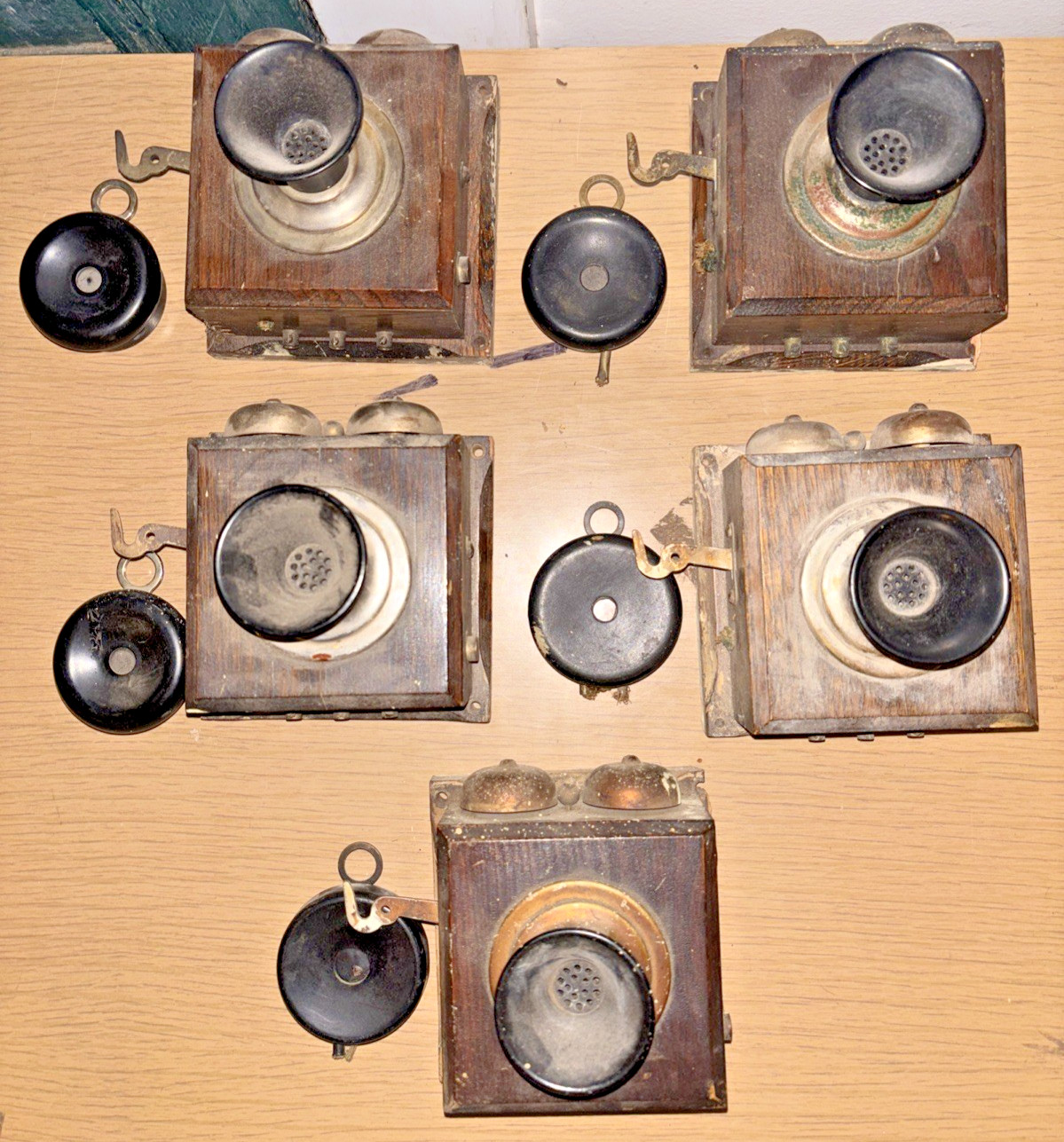 5 Antique Connecticut Telephone & Electric Co Intercom Stations/Units Meriden CT 5 Antique Connecticut Telephone & Electric Co Intercom Stations/Units Meriden CT