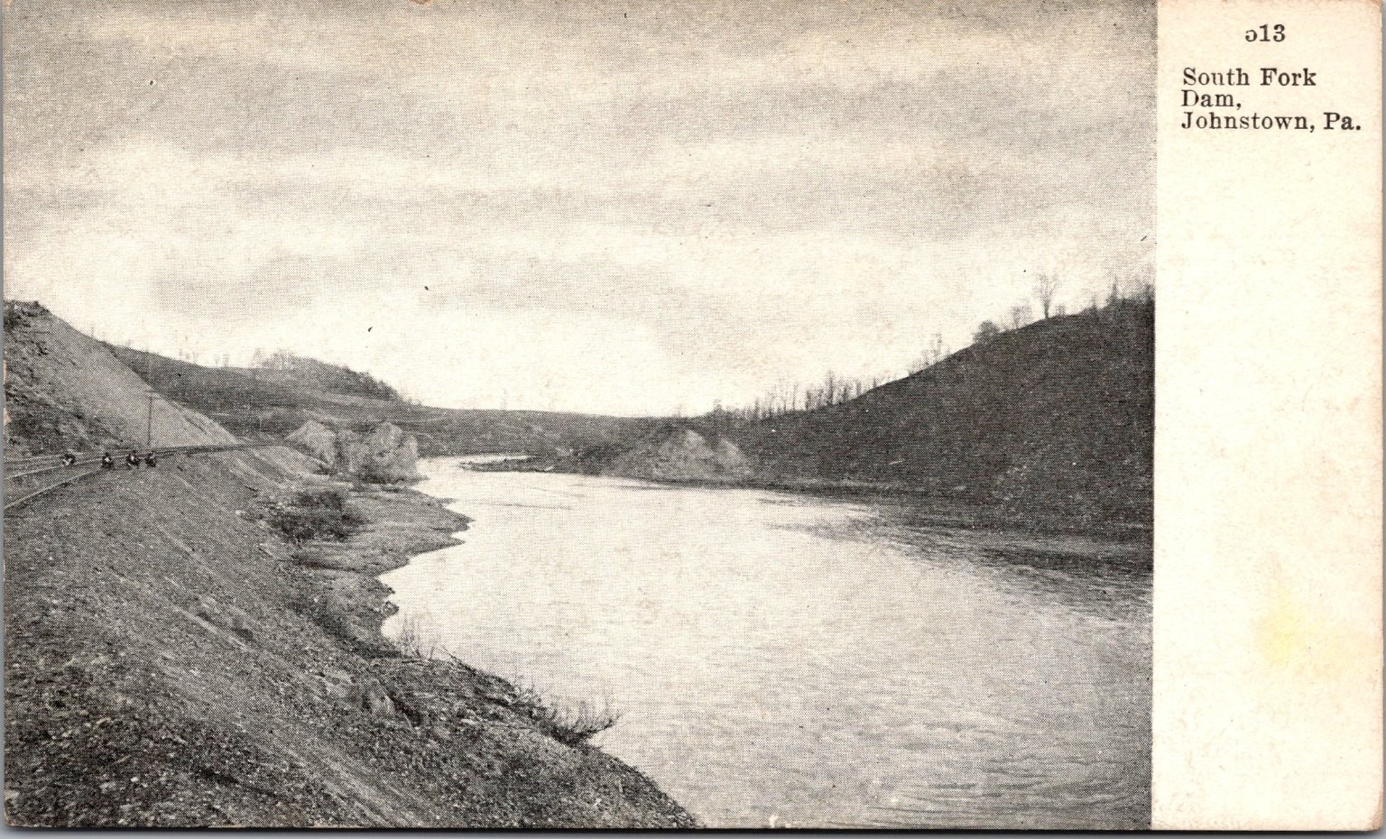 South Fork Dam Johnstown PA Postcard Nathan\'s Vintage 1900s Railroad Scene South Fork Dam Johnstown PA Postcard Nathan\'s Vintage 1900s Railroad Scene