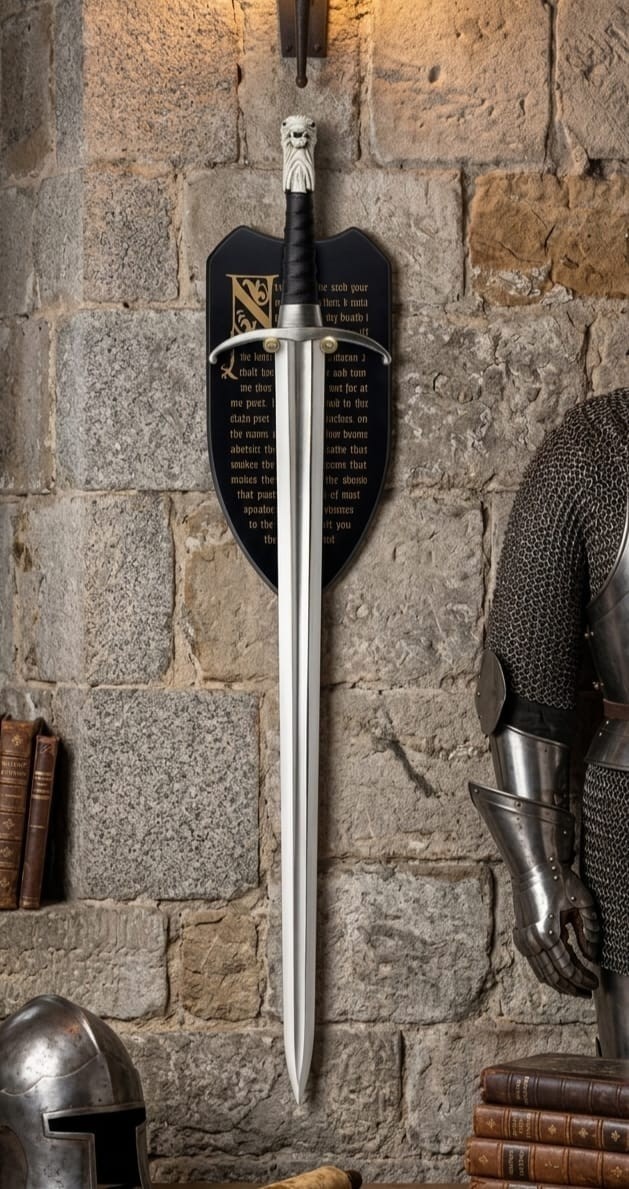 Longclaw Inspired Sword Jon Snow Style Fantasy Replica With Plaque Longclaw Inspired Sword Jon Snow Style Fantasy Replica With Plaque