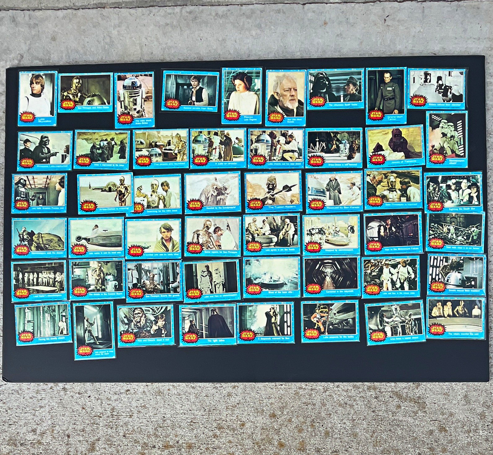 1977 Topps Star Wars Non-Sport Trading Card Lot of 1-66 cards blue borders