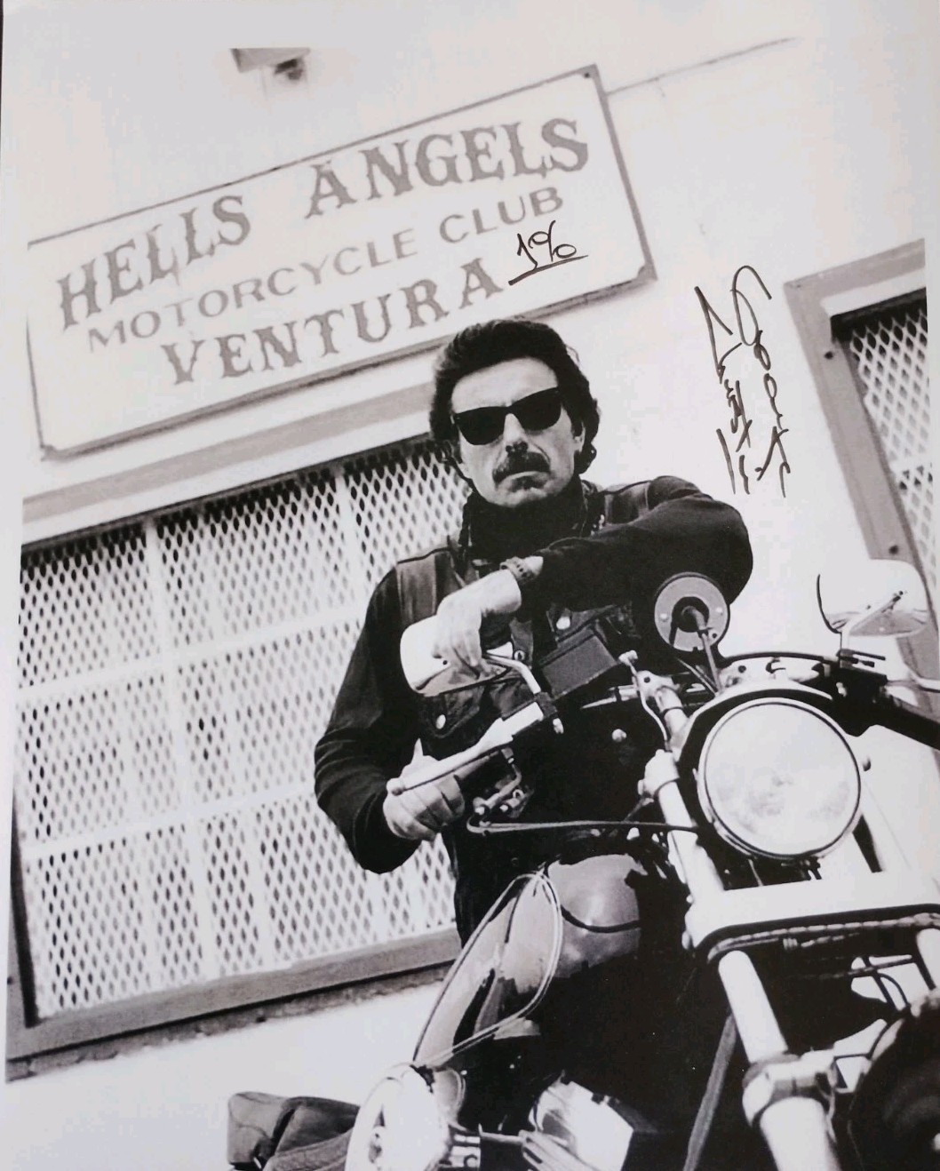 81 Hells Angel George Christie Hand Signed Photo 8.5\