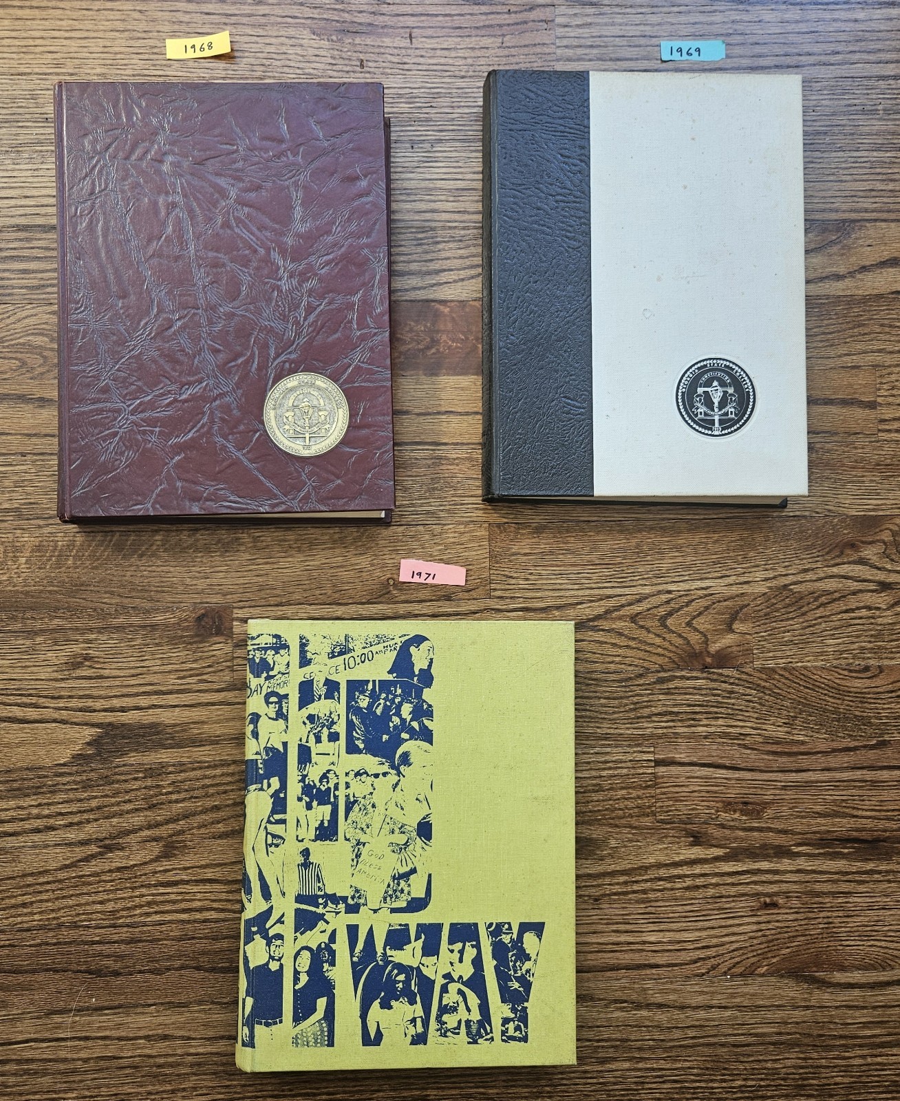 3 Yearbooks | Georgia State College (University) | Rampway Lot: 1968 1969 1971