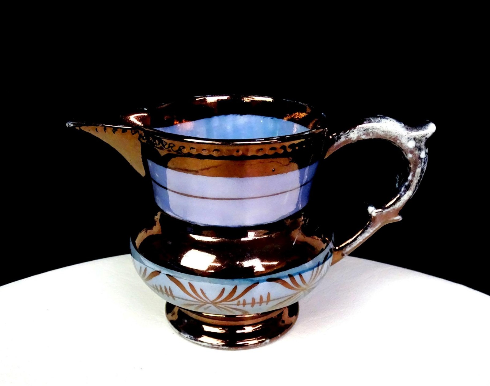American Rockingham Scarce New York Copper Bennington School 3 3/4