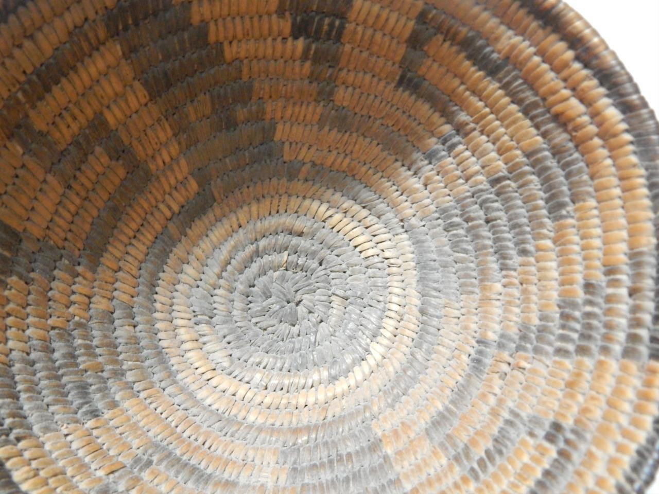 ANTIQUE PIMA INDIAN RARE WOMEN'S / CHILD'S HAT BASKET - c.1890s BUY IT NOW 