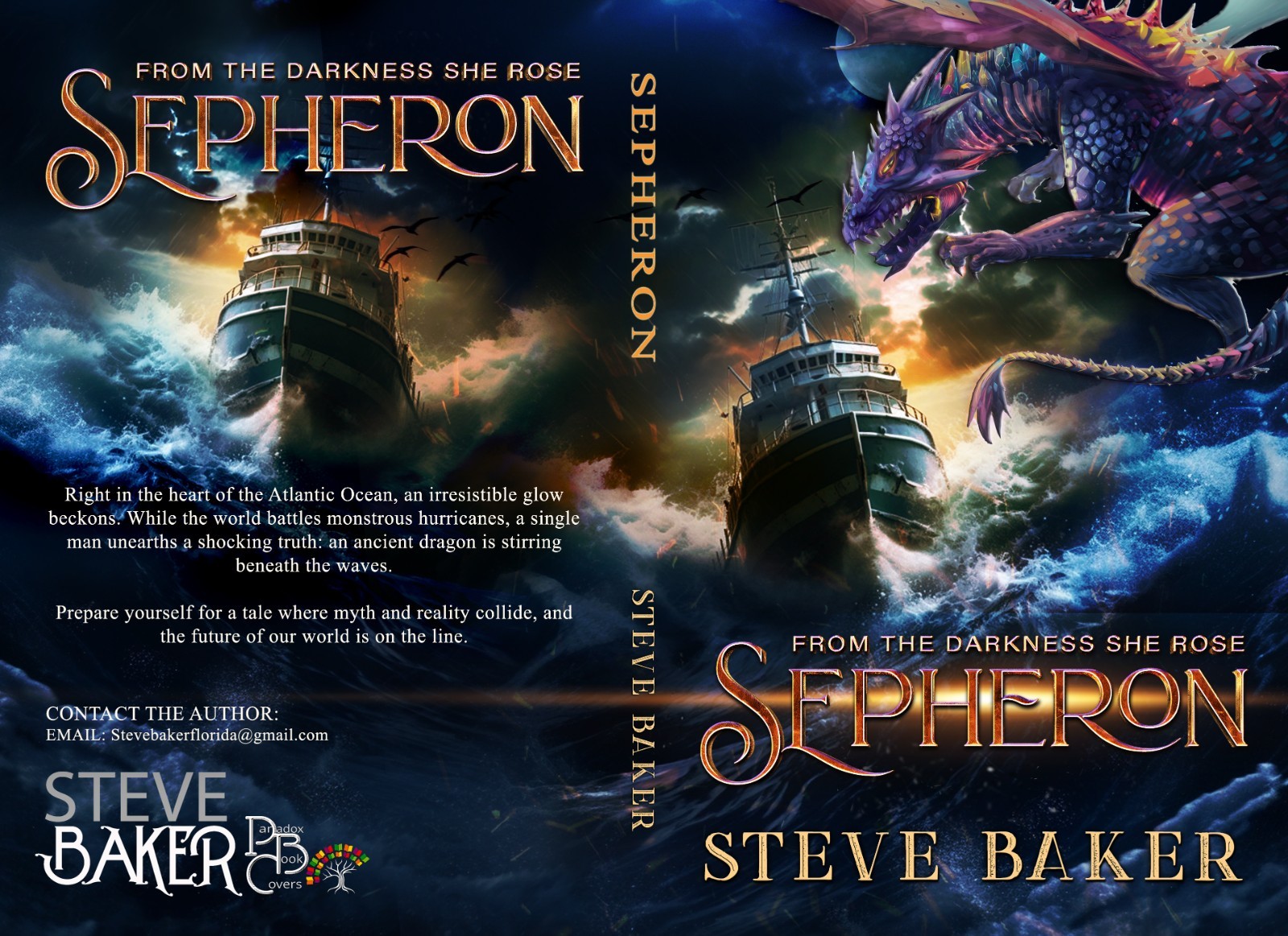 Sepheron Novel Paperback New Dragon Climate Signed by the Author Steve Baker Sepheron Novel Paperback New Dragon Climate Signed by the Author Steve Baker