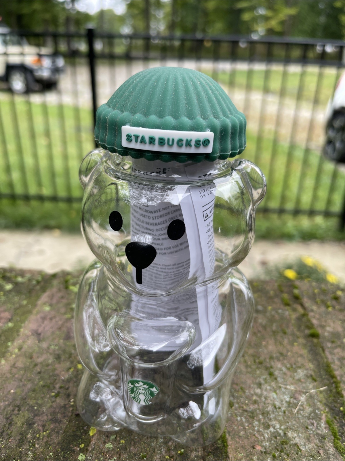 Authentic Starbucks 2025 Bearista BEAR Glass Jar Cold Cup Holiday Christmas