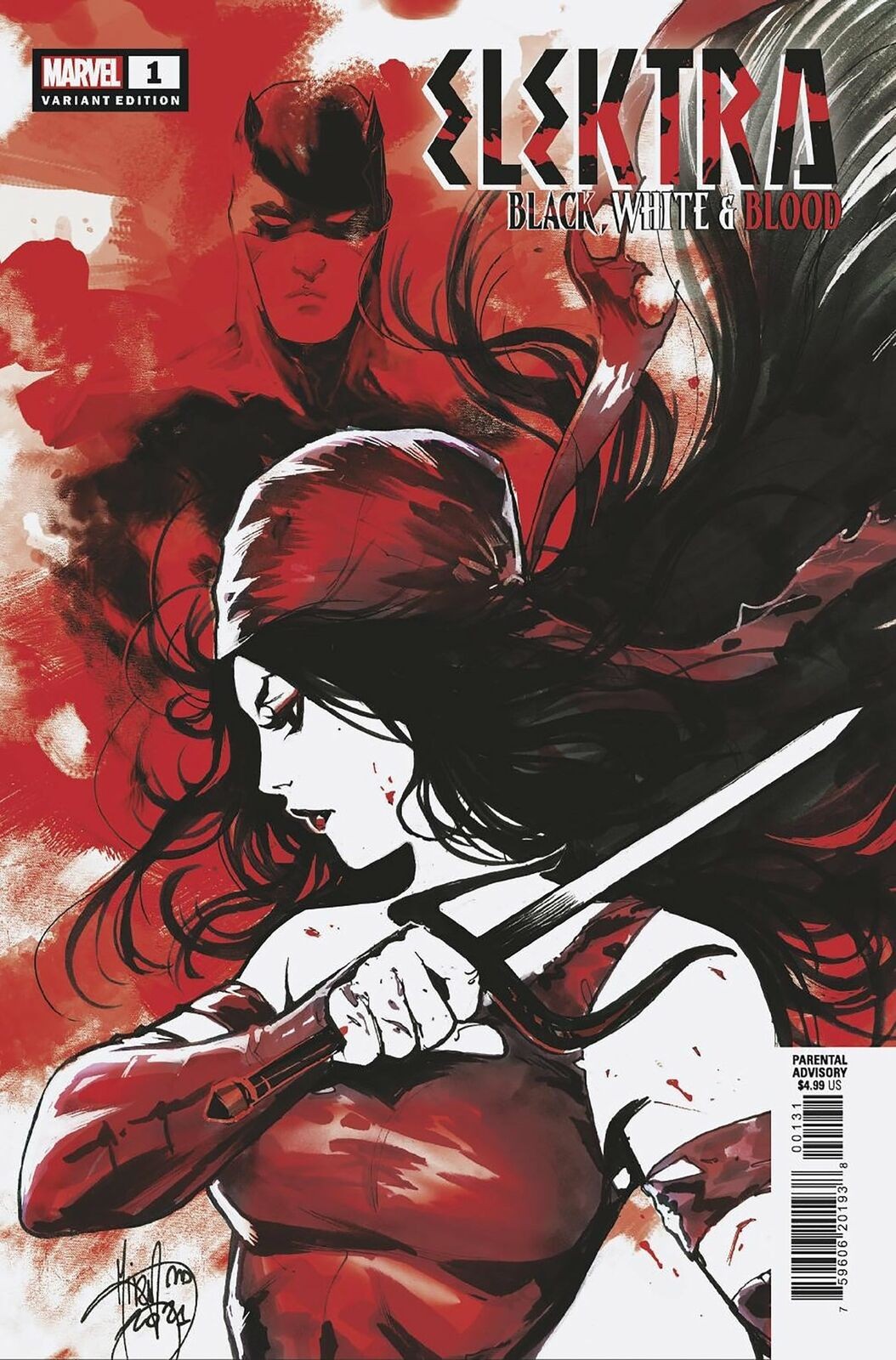 Elektra: Black, White, and Blood #1B VF; Marvel | Mirka Andolfo - w/Bag+Board
