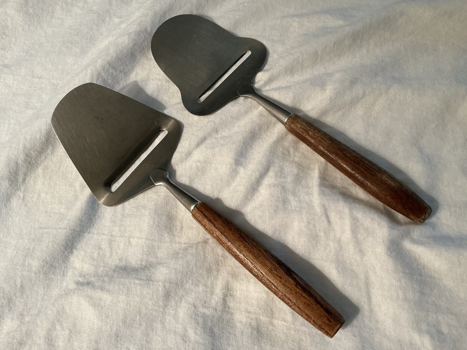Vtg MCM SPAR Cheese Plane Slicer Stainless Steel Norway + KN Sweden Lot Of 2