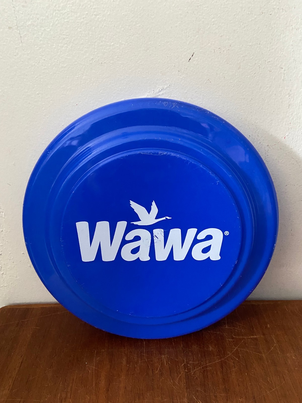 Vintage WAWA Food Markets Blue #8 Frisbee Made In USA Promotional