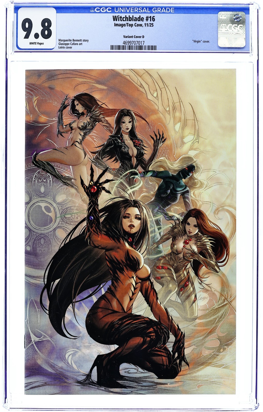 Witchblade #16D [1:10] Virgin Incentive - 2025 - CGC 9.8 - Lesley Leirix Li