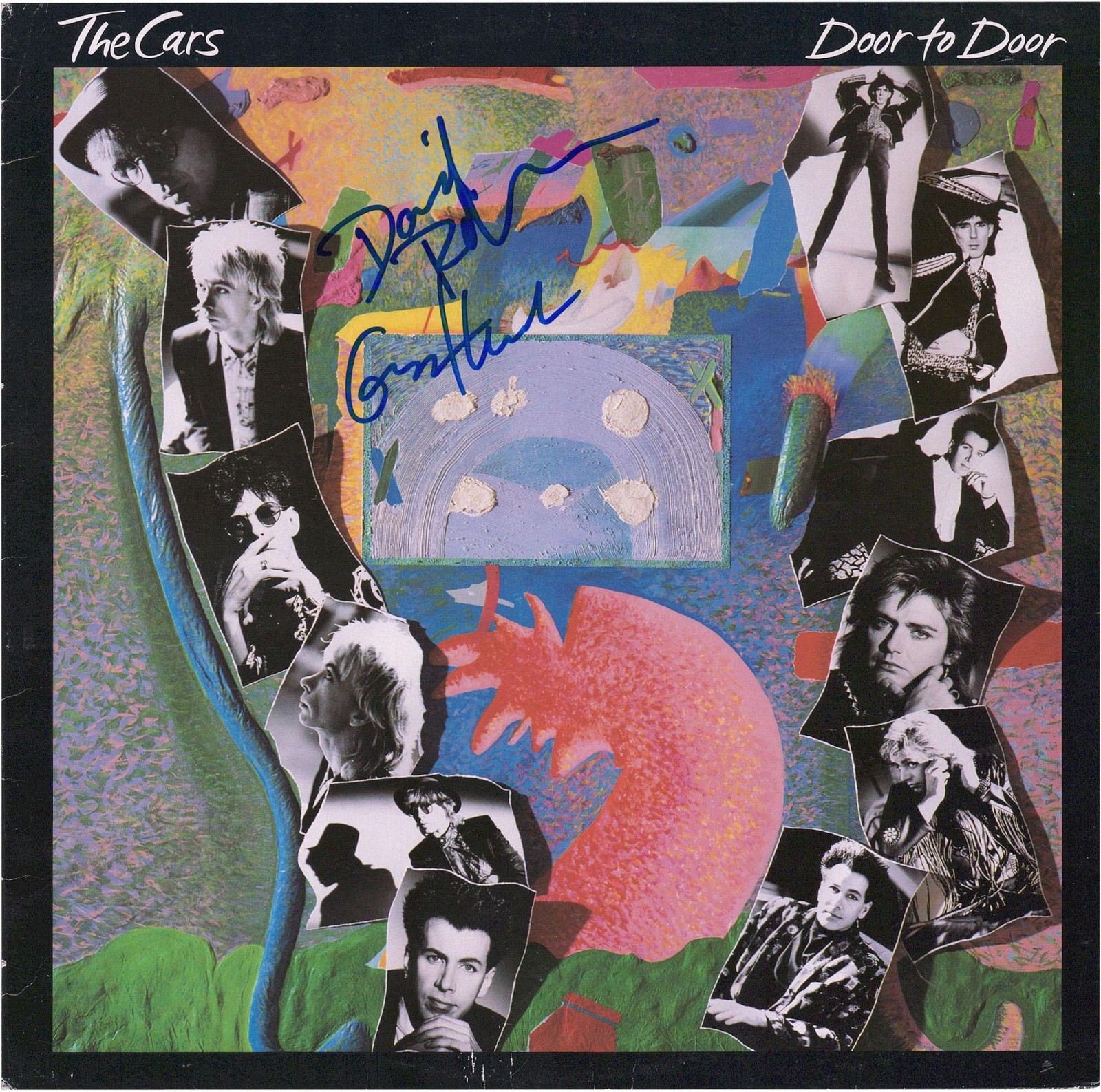 David Robinson & Greg Hawkes Signed The Cars Door to Door Cover - PSA/DNA COA