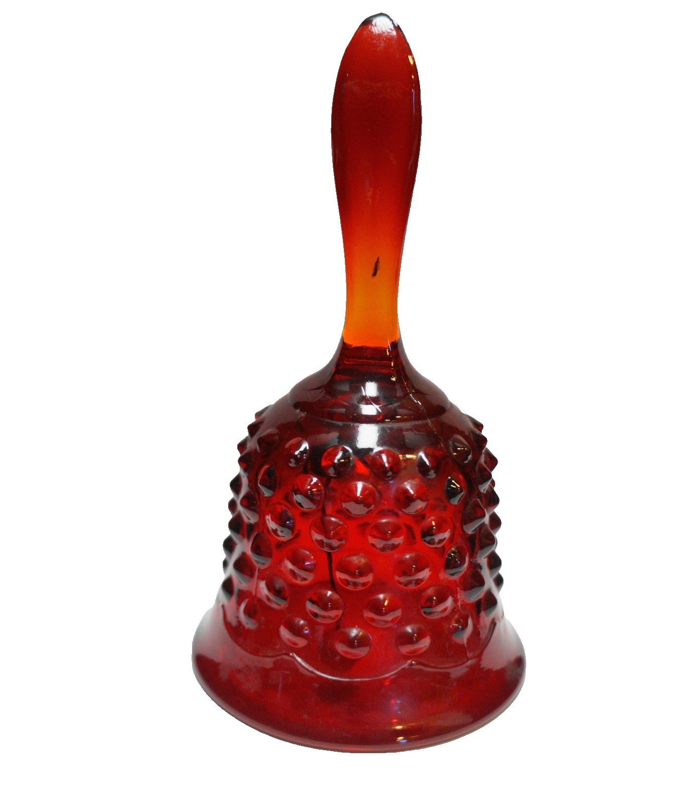 Fenton Ruby Red Hobnail Bell Unsigned Fenton Ruby Red Hobnail Bell Unsigned