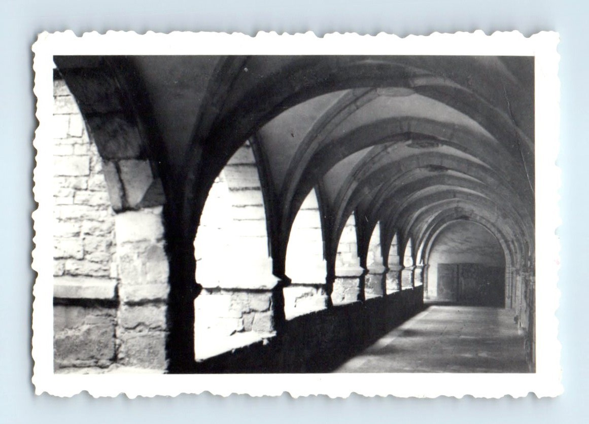 Old Vintage Photo ABBAYE ROYALE DU MONCEL ARCHES PONTPOINT FRANCE SNAPSHOT