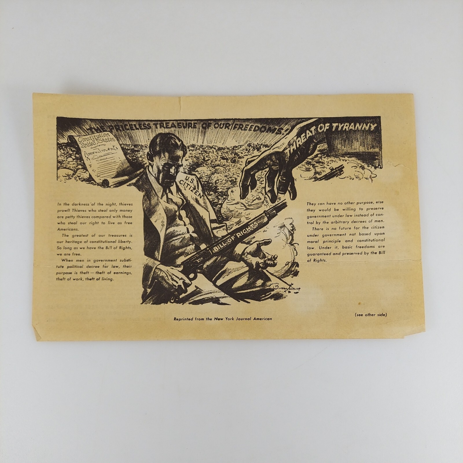 I am the Bill of Rights flyer Constitution and Free Enterprise Foundation 1952 I am the Bill of Rights flyer Constitution and Free Enterprise Foundation 1952