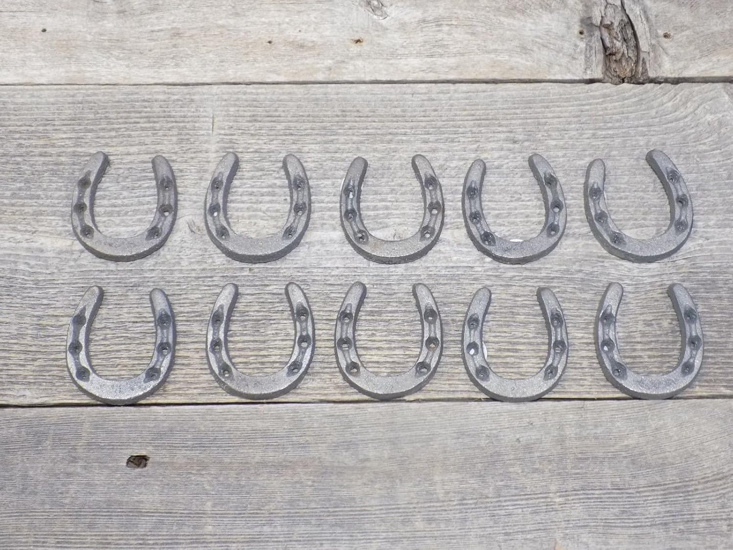 10 Pack Small Cast Iron Horseshoes Crafts Home Decor Rustic 10 Pack Small Cast Iron Horseshoes Crafts Home Decor Rustic
