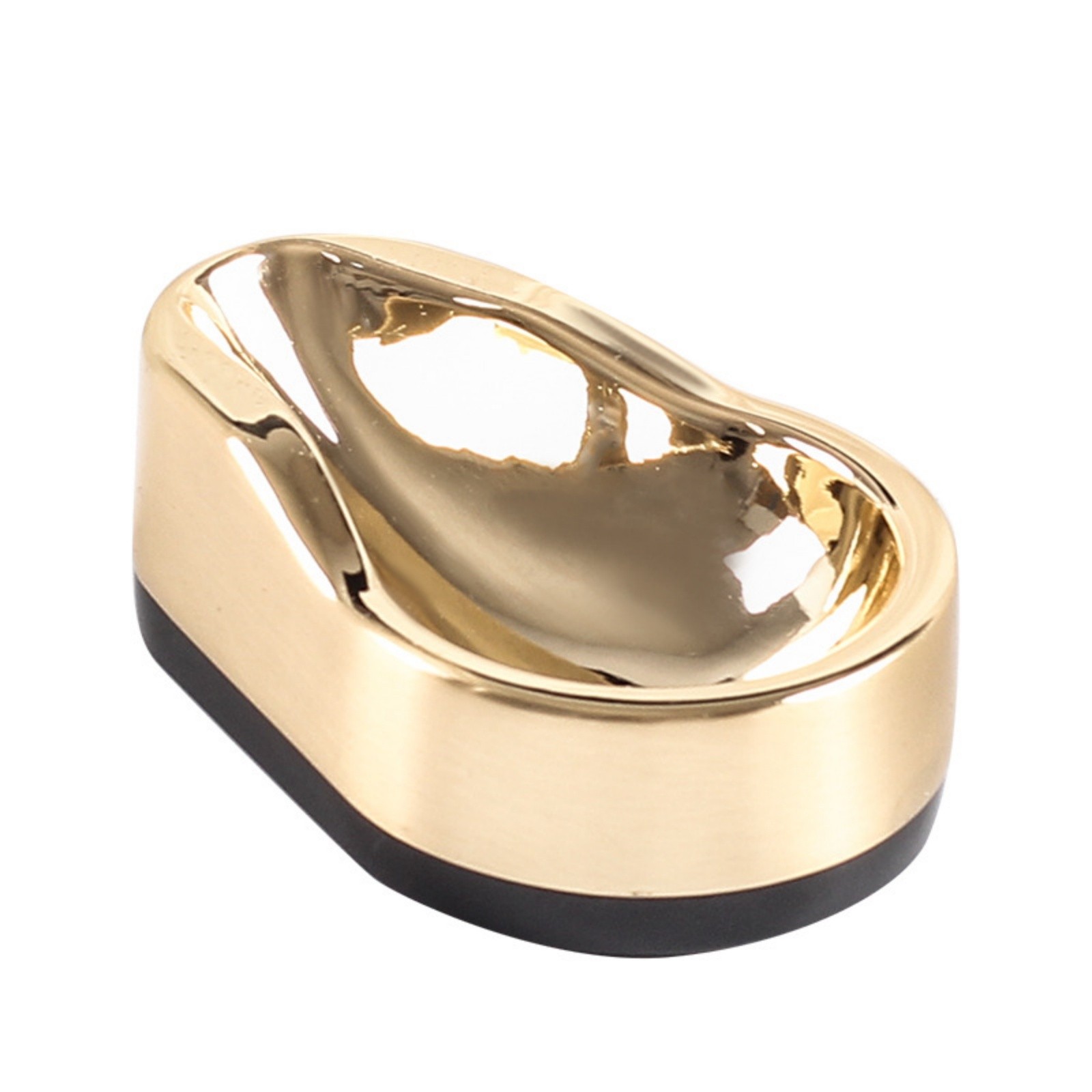 Gold Pipe Stand Holder Metal Smoking Pipe Rest Display Rack Desk Organizer