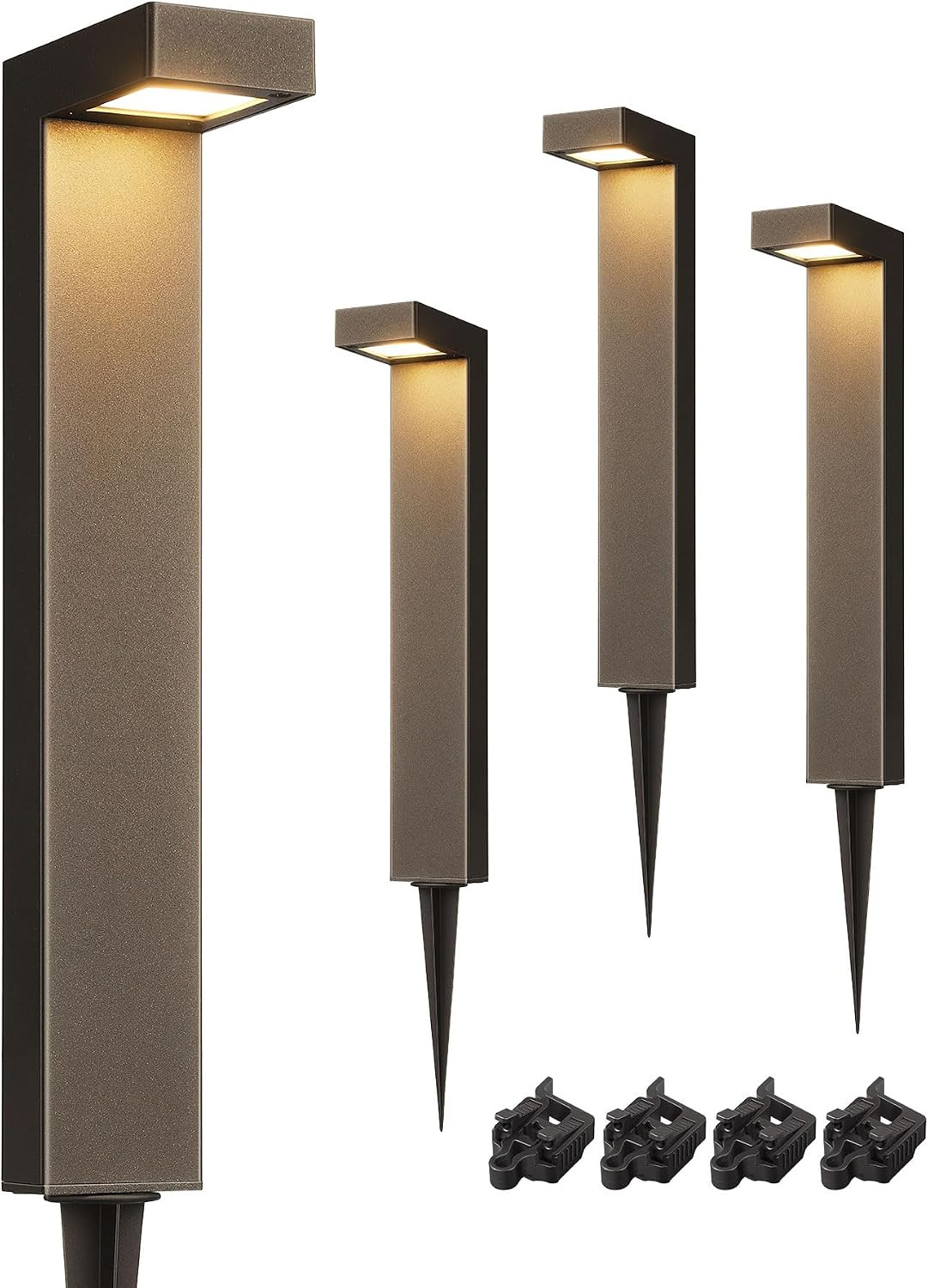 Low Voltage Pathway Lights, LED Outdoor Landscape Lighting 4 Pack