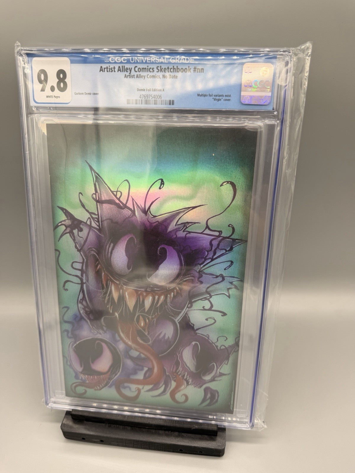 CGC 9.8 FOIL Artist Alley Sketchbook Gorkem Demir Venomized Gengar Pokemon