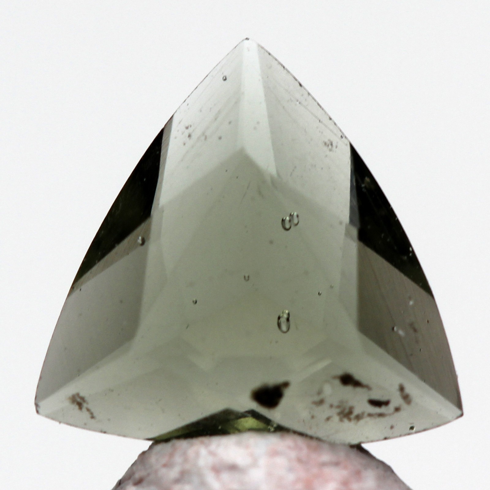 FACETED MOLDAVITE Meteorite Tektite Mineral Specimen Natural Gem US Seller IMCA#