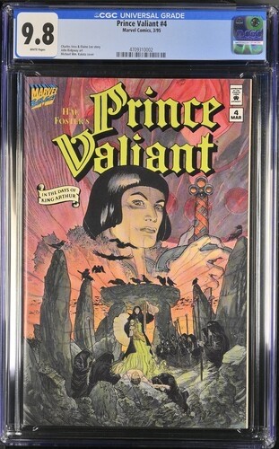 CGC 9.8 PRINCE VALIANT #4 .. SINGLE HIGHEST GRADED .. KALUTA COVER .. 1995 ..
