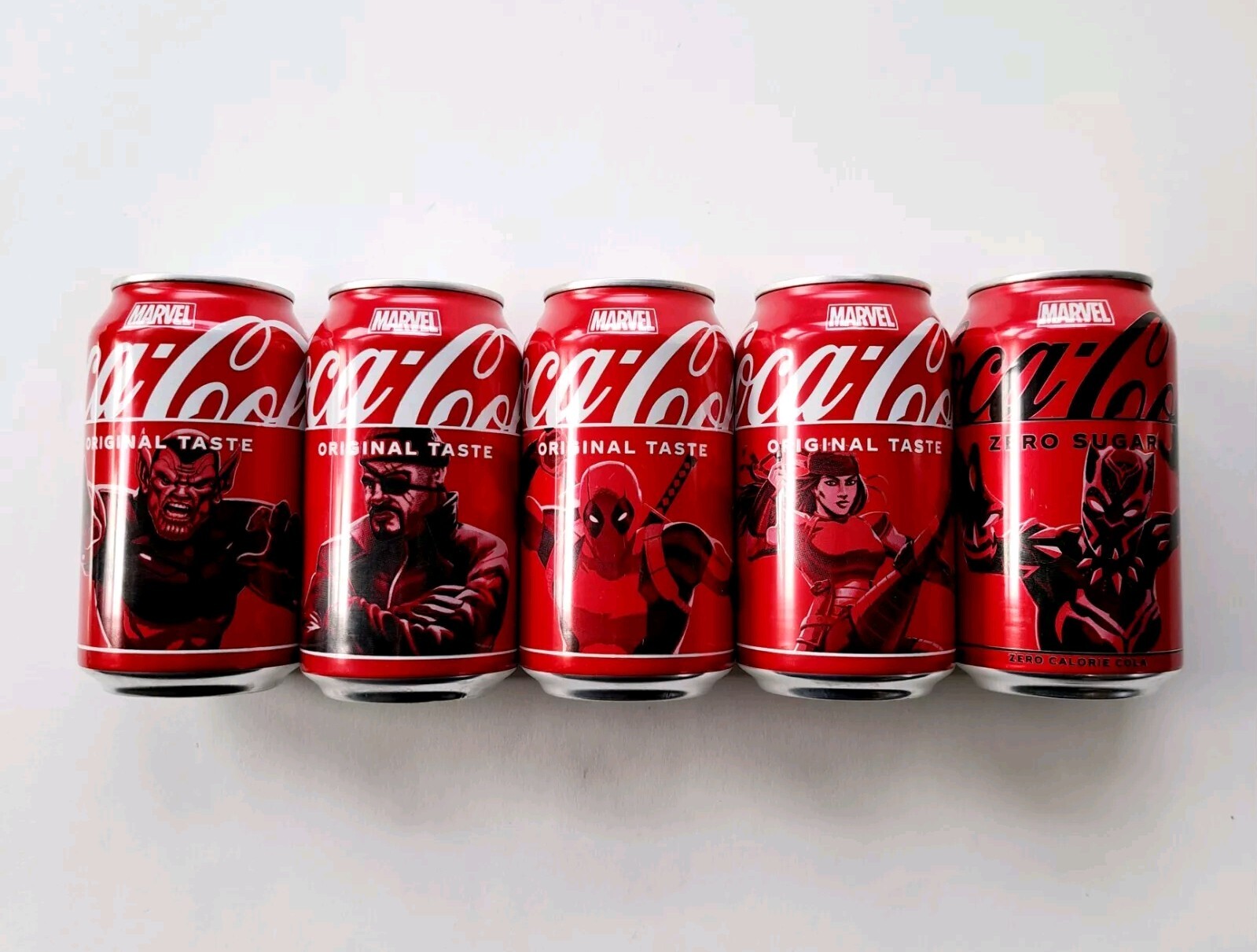 Marvel Limited Edition Coca-Cola Collectible Can 5 Pc Set New UNOPENED 2024 Rare