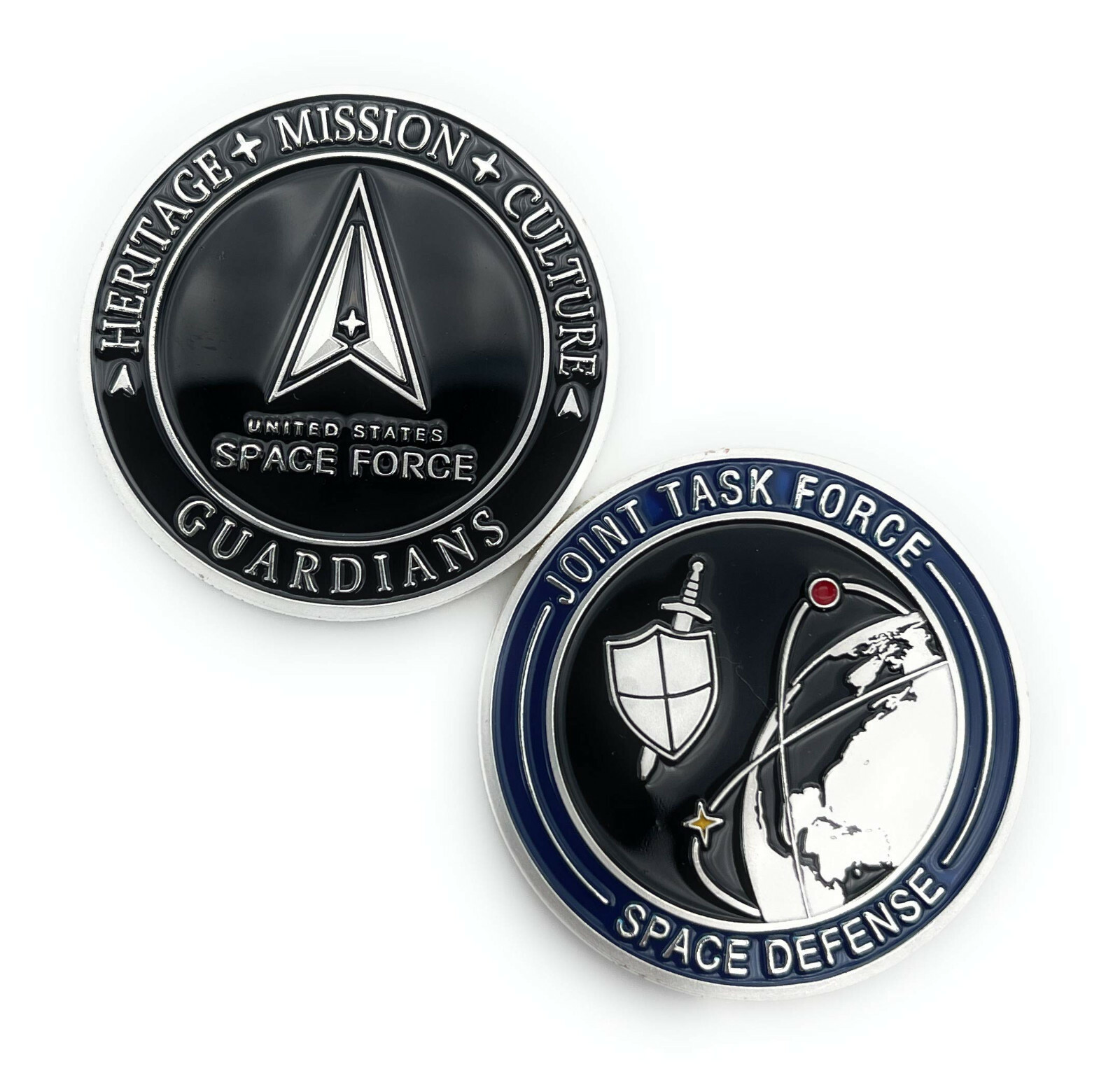 US Space Force Joint Task Force Defense Challenge Coin - United States Military US Space Force Joint Task Force Defense Challenge Coin - United States Military