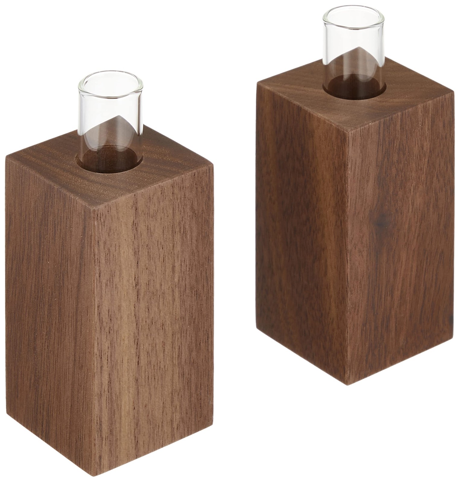 Kamidana no Sato Modern Shinto Shrine Furniture Walnut Sakaki Stand Pair