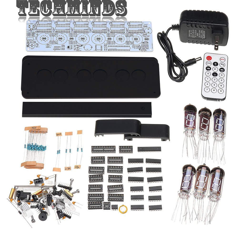 VFD Tube Clock VFD Clock Kit 6-Digit Vacuum Fluorescent Display Clock DIY Kit