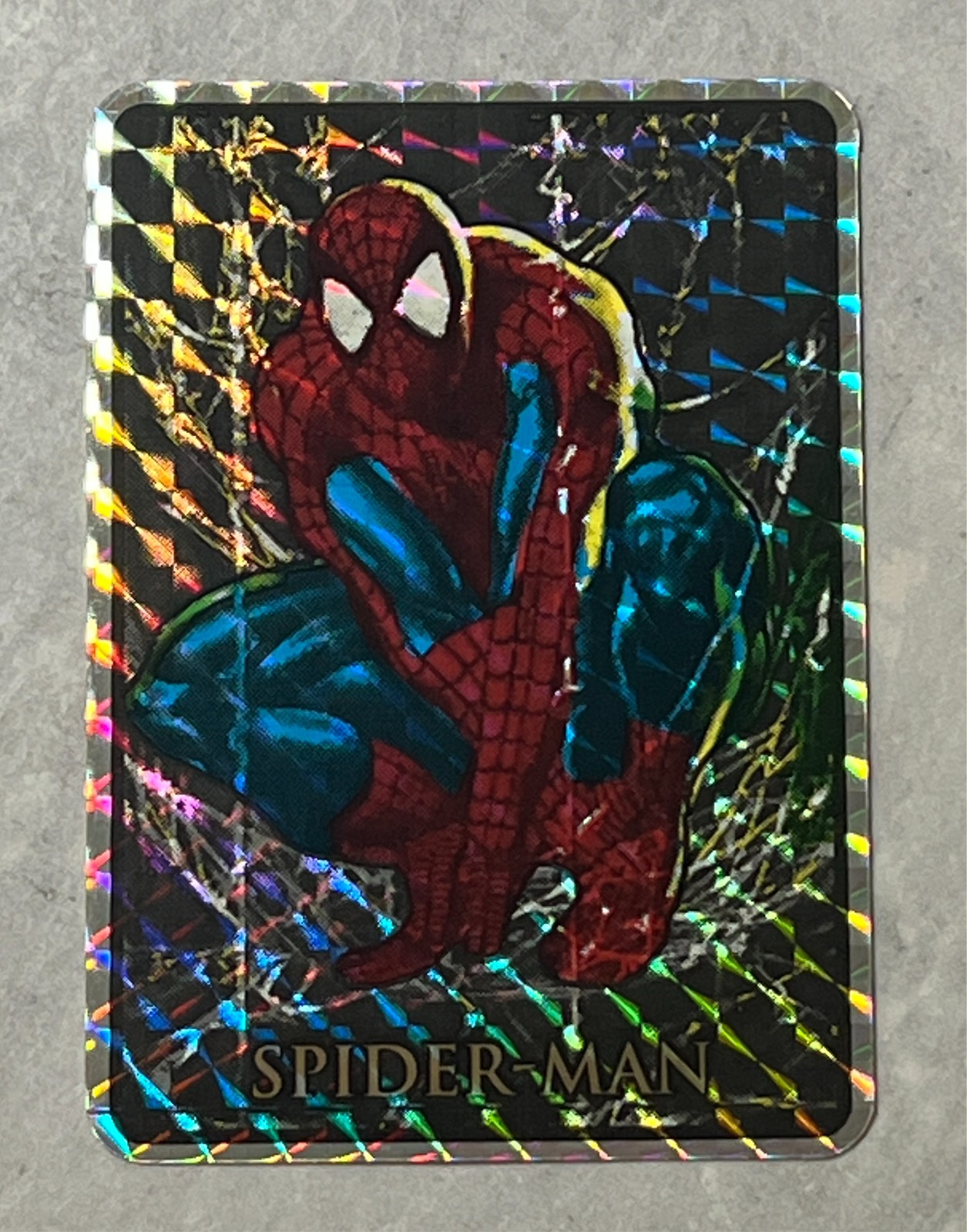 1993-94 Vintage Marvel Spider-man Vending Machine Die-Cut Prism Sticker