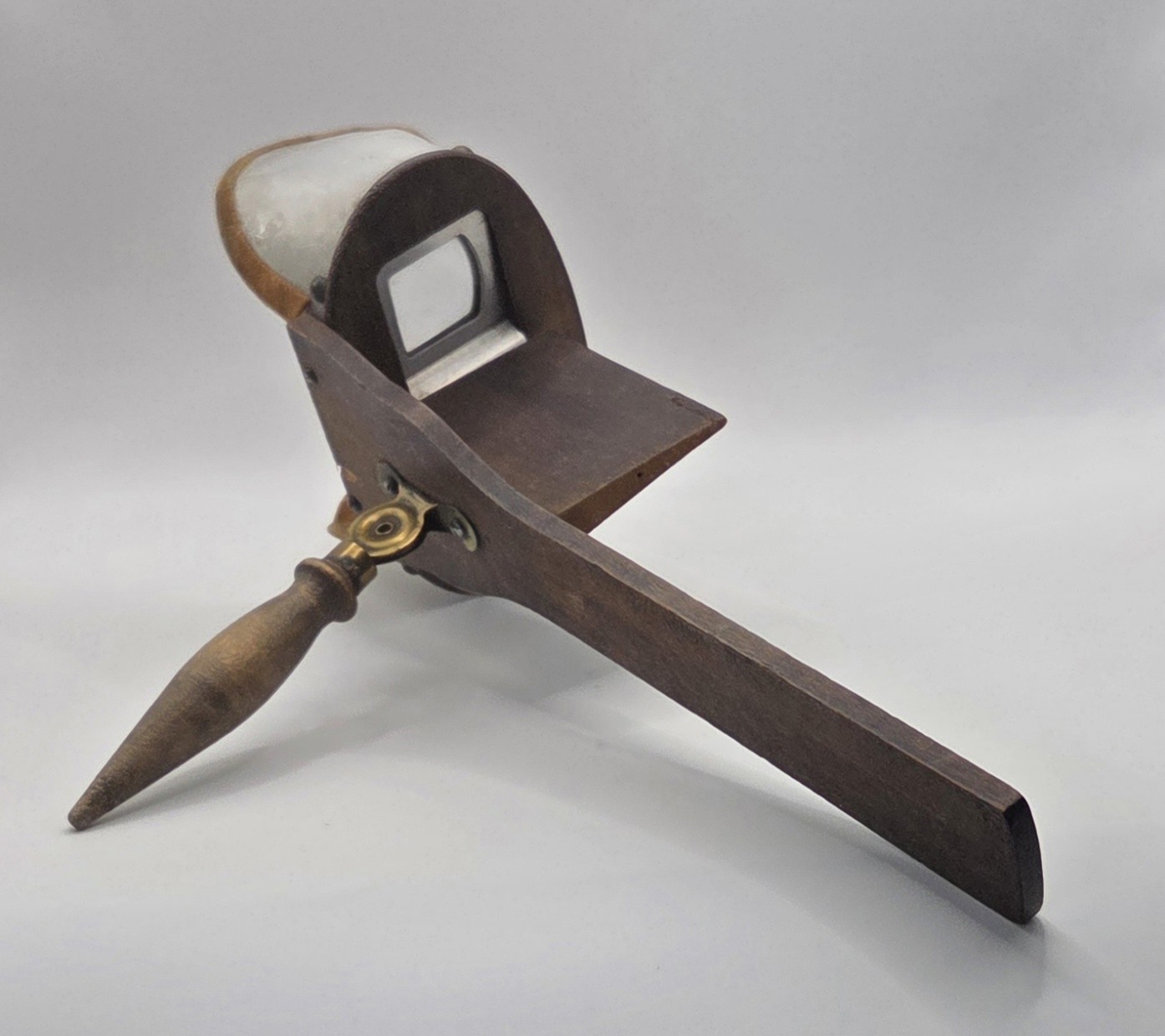 Antique Wooden Stereoscope 3D Photo Viewer Holmes Style Unmarked - For Parts