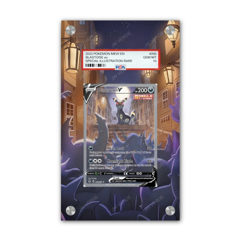 Umbreon V 189/203 - PSA Pokémon Extended Artwork Display Case