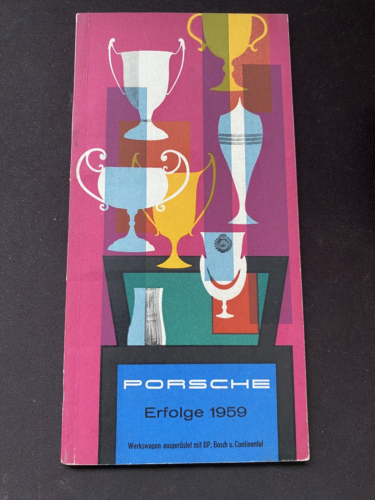 Porsche Racing Successes 1959 Brochure Erich Strenger 550 Spyder 718 RSK Booklet