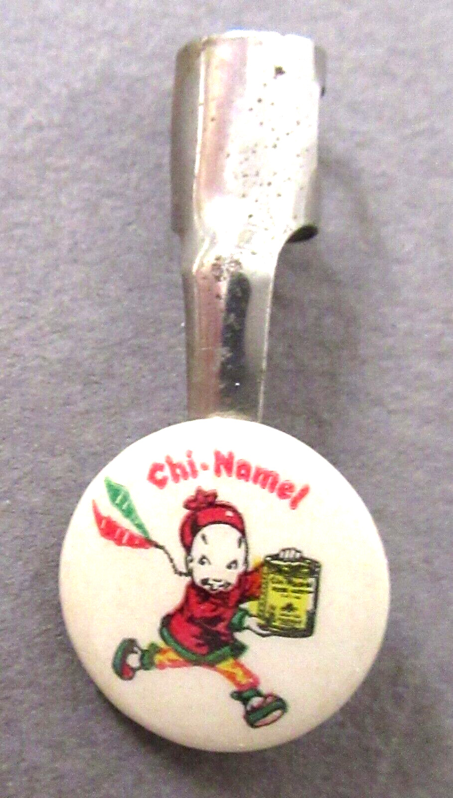vintage CHI-NAMEL Varnish and Paint celluloid advertising pencil clip xx