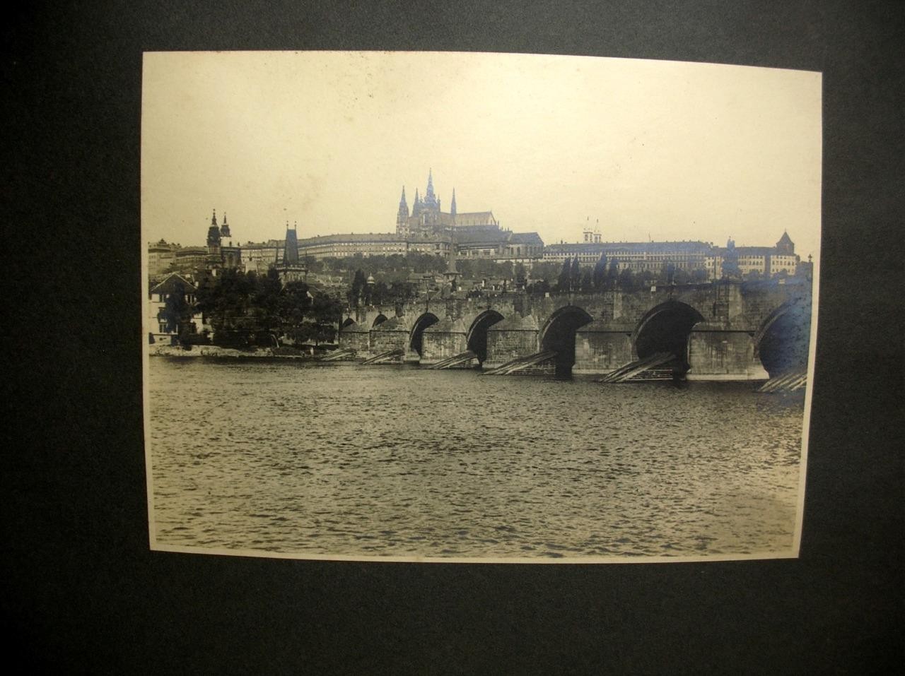 ANTIQUE PHOTO ALBUM 1910/20 CZECHOSLOVAKIA PRAGUE 31 PHOTO APPROX. 18x24 cm