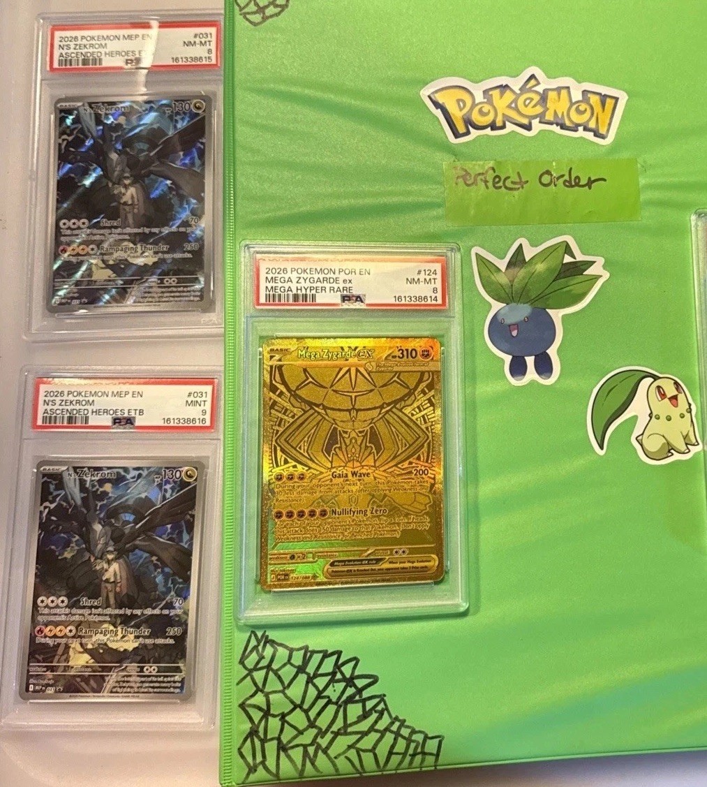 Pokemon Perfect Order Master Set &  2 PSA Graded Cards Lot