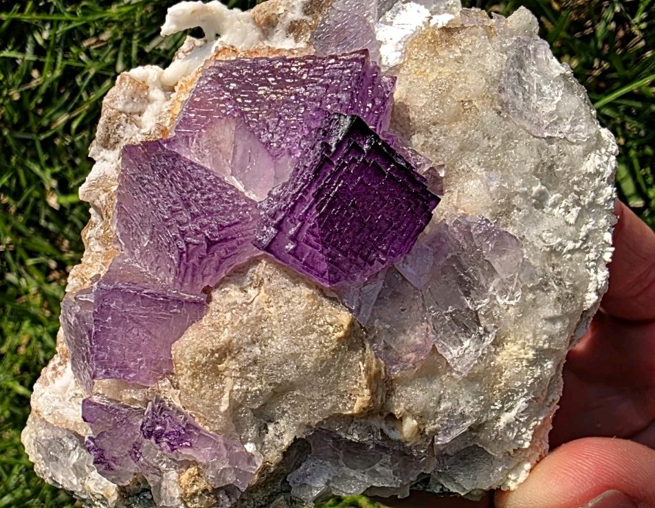 💜 DEEP PURPLE ARCHITECTURE — STEPPED EL FILO FLUORITE 💜