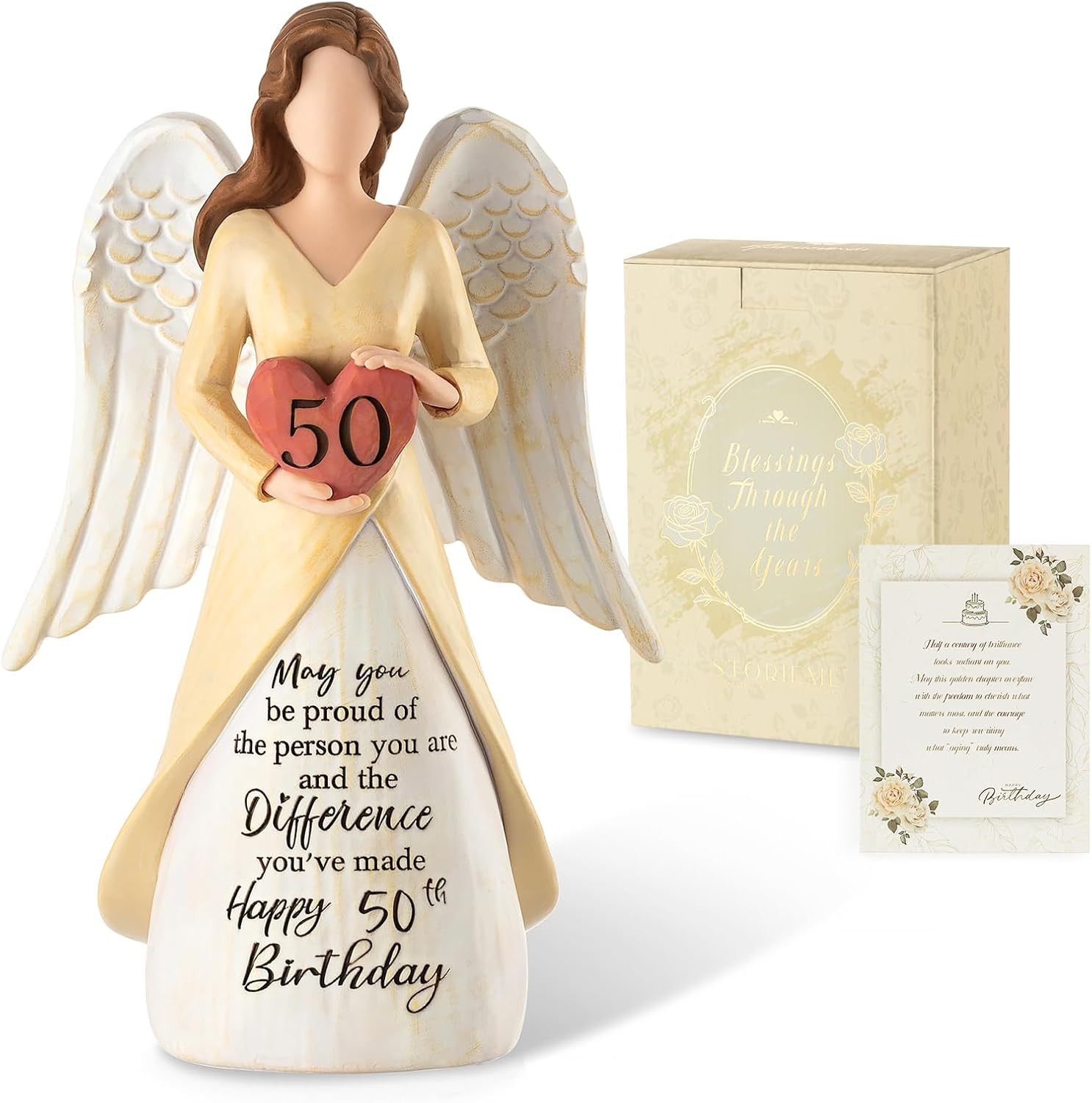 50Th Birthday Angel Figurine Gift for Her Friend Daughter