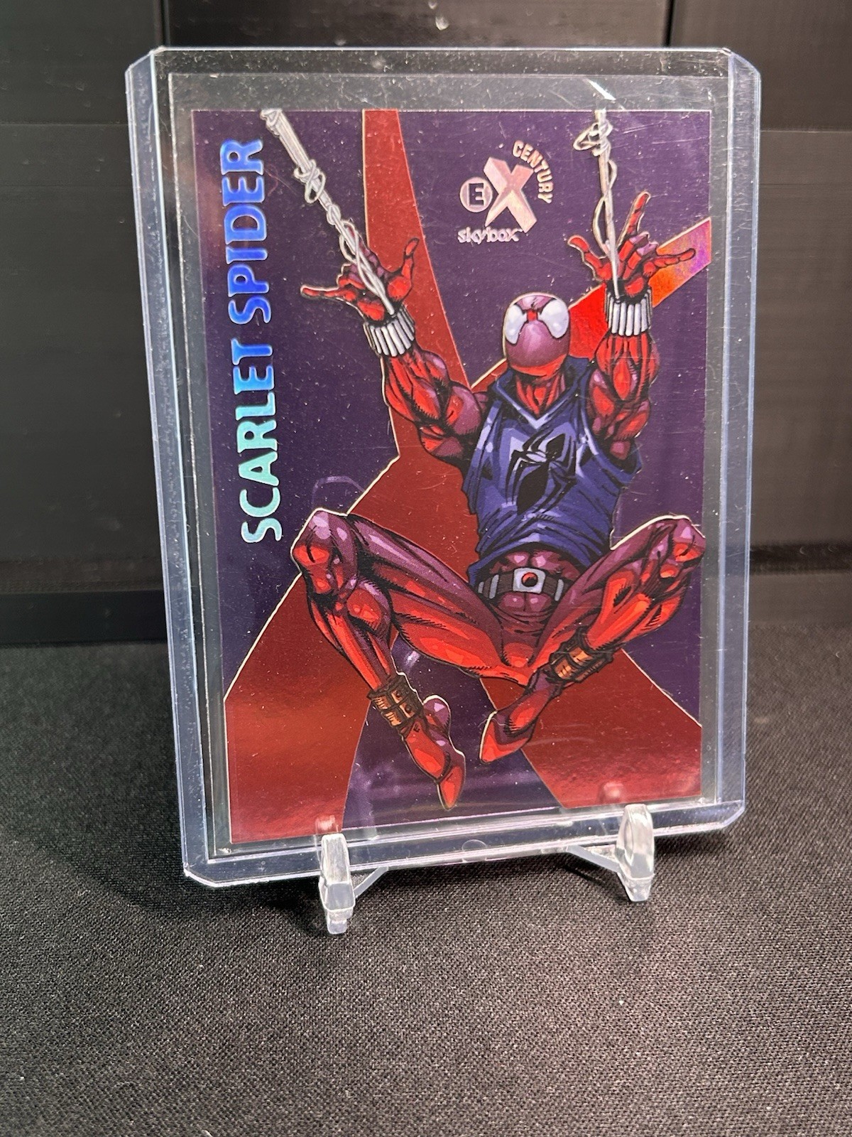 2017 Fleer Ultra Spider-Man Scarlet Spider EX Century Purple 23/36