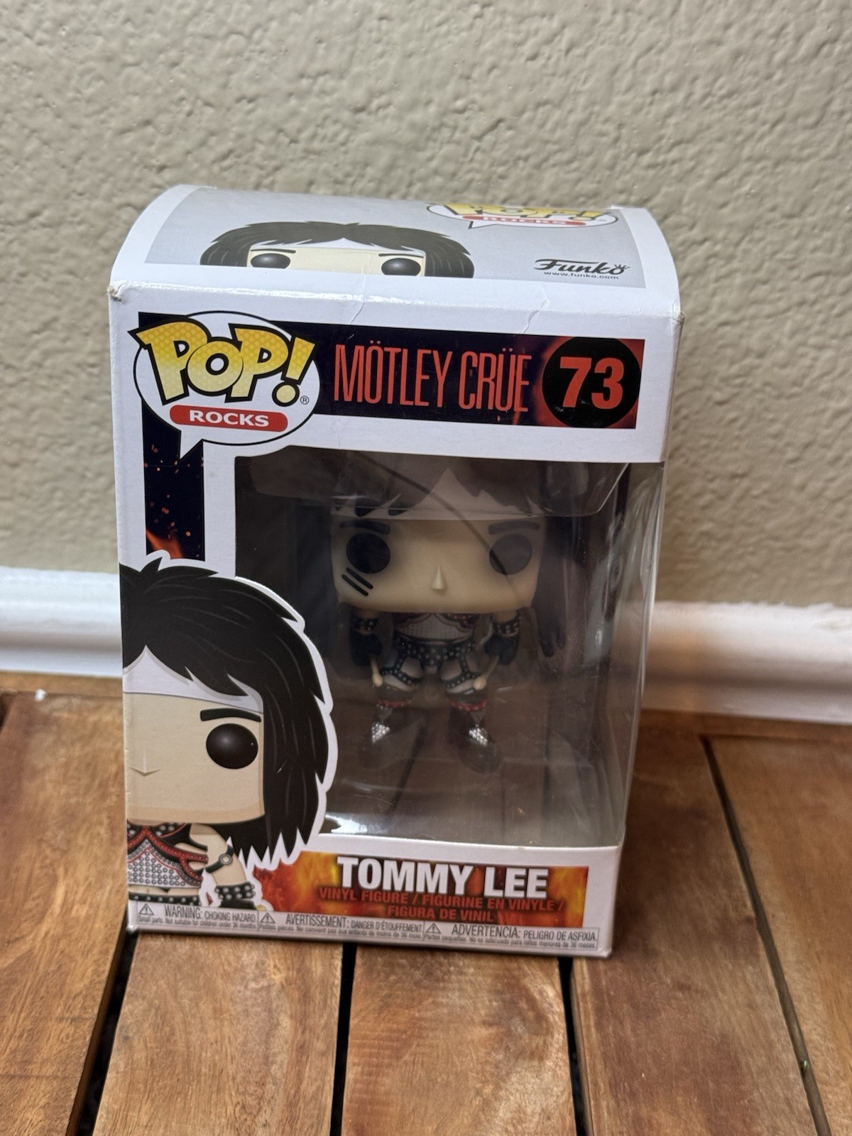 Funko POP Rocks Motley Crue Tommy Lee #73 Vinyl Figure Damaged Box