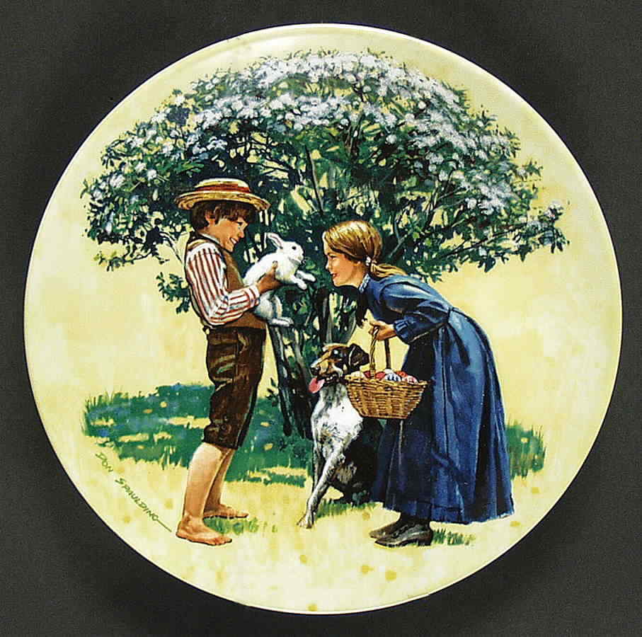 Knowles Easter Plate 1980 Americana Holiday Ser Don Spaulding Numb.Ltd Ed FreeSH