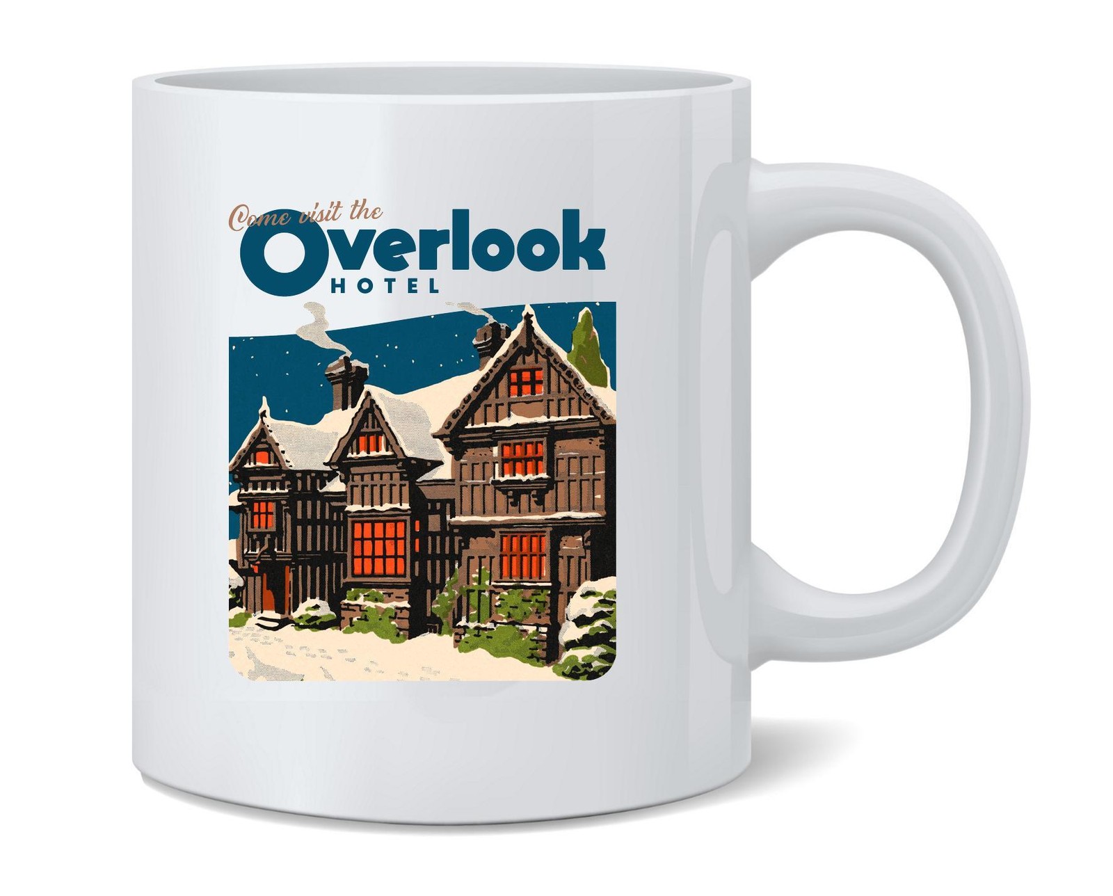 Come Visit The Overlook Hotel Vintage Travel 12 oz Coffee Mug