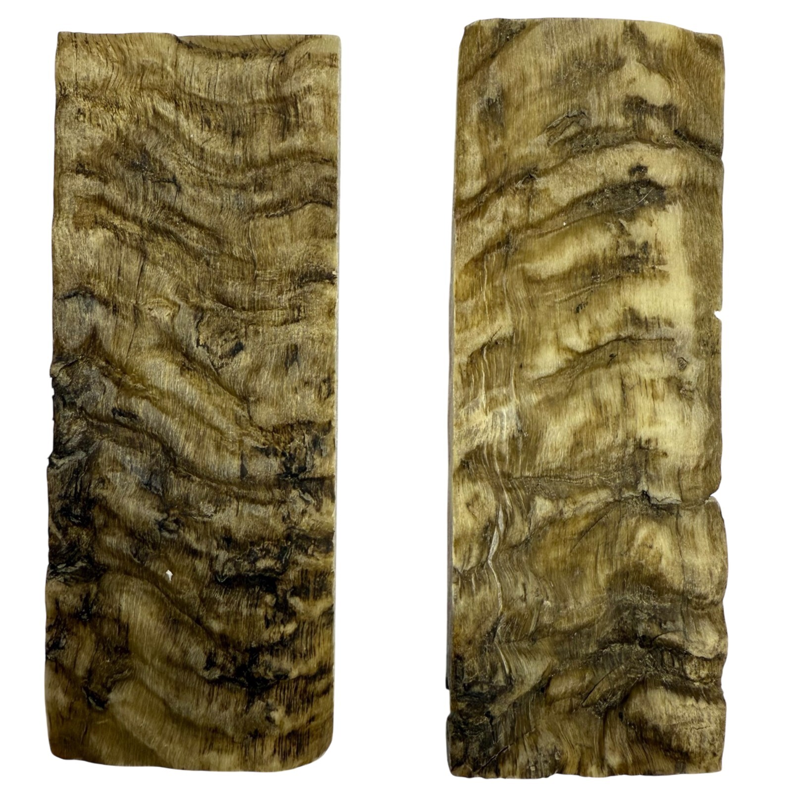RAM HORN KNIFE HANDLE MATERIAL LARGE BLANK SCALES 5” x 2” x 3/8” WIDE GRIP DIY