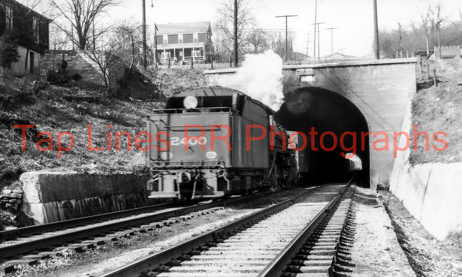 Louisville & Nashville #2400 Tunnel at Latonia KY 1951 New 5x8 Photo