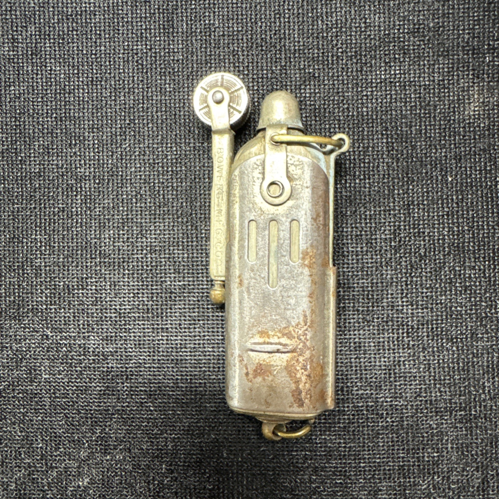 Vintage WWII Bowers Trench Lighter MFG Kalamazoo, Mich