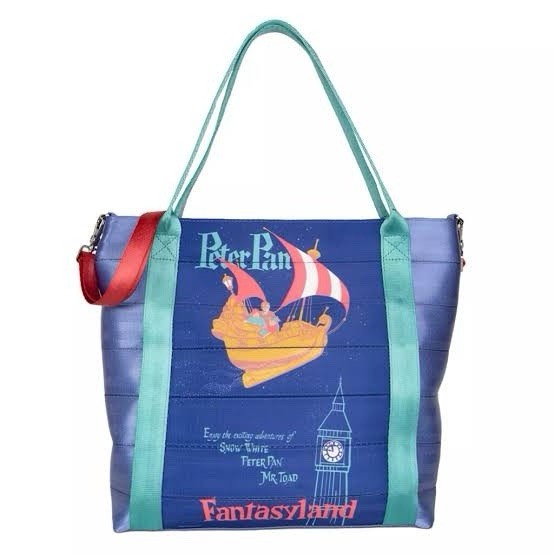 NEW Harveys Disney FantasyLand Peter Pan's Flight Attraction Poster Tote