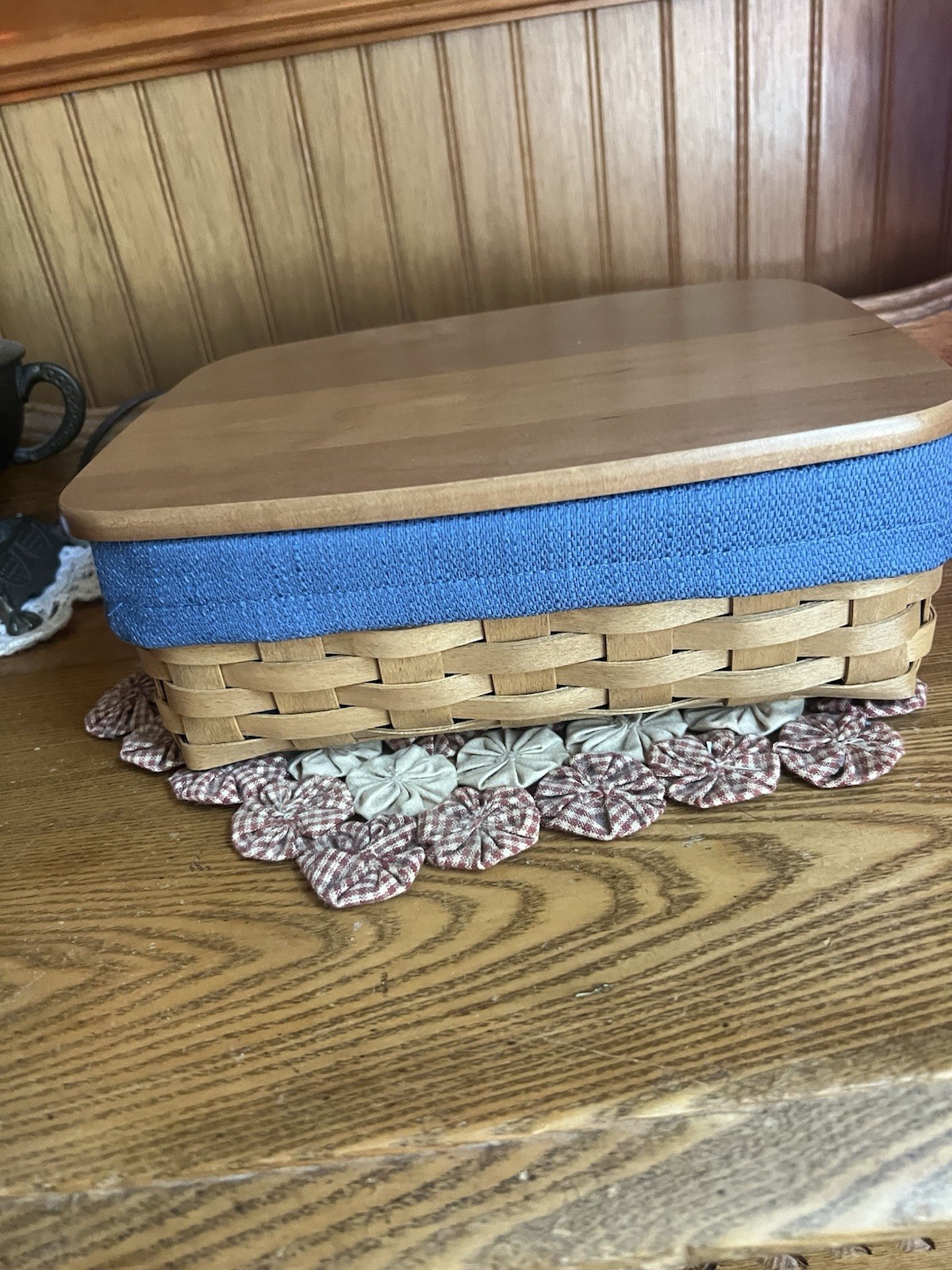 Longaberger 2003 Vacation Keepsake Basket Set-MINT