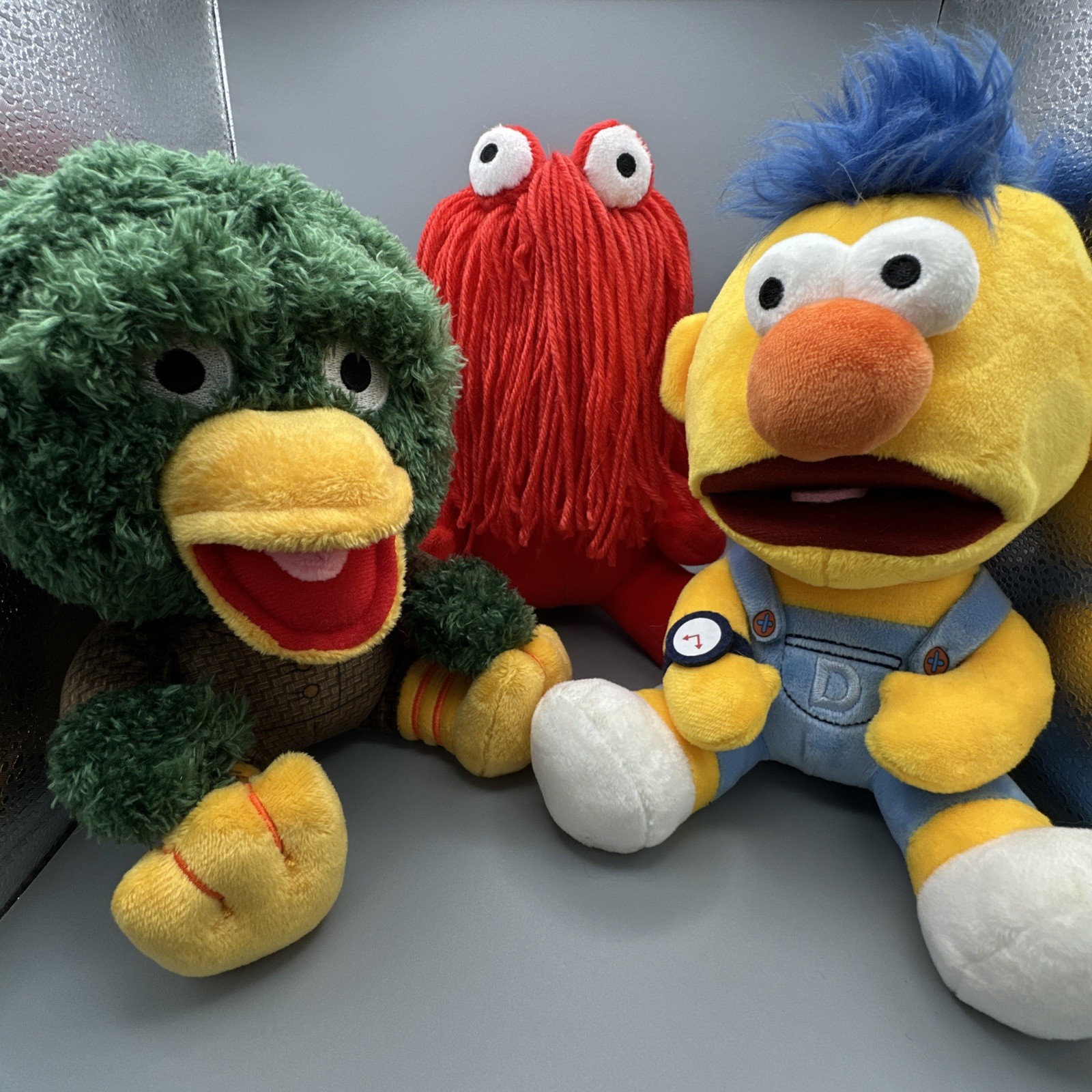 Kidrobot Don’t Hug Me I’m Scared Phunny Plush Set Red Guy Duck Yellow Guy DHMIS